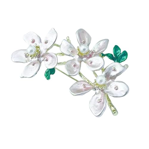 Stilvolle Pfirsichblüten-Ornament erhöht Eleganz bei Geschäftstreffen oder Abendveranstaltungen. Stilvolle Brosche für Damen, modisches Accessoire, Pfirsichblüten-Brosche, Einheitsgröße, Wie von Obotsnoi
