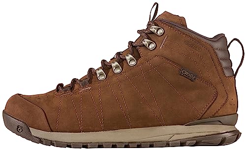 Oboz Bozeman Mid Leather B-Dry Wanderschuh für Herren, Dark Earth, 44 EU von Oboz