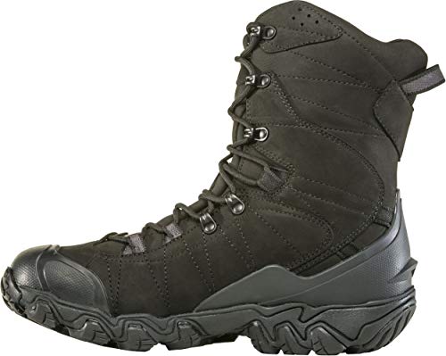 Oboz Bridger Herren-Wanderstiefel, isoliert, B-DRY, wasserdicht, 25,4 cm, schwarz - midnight black, 44 EU von Oboz