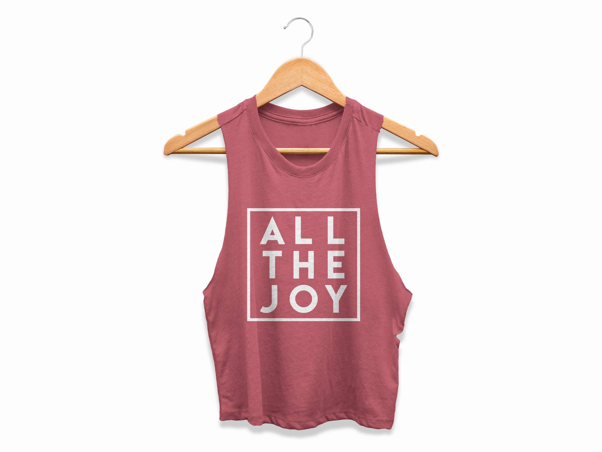 All The Joy Crop Top Let Es Dance Workout Cropped Tank Damen Get Up Fitness Coach Shirt von ObsessedMerch