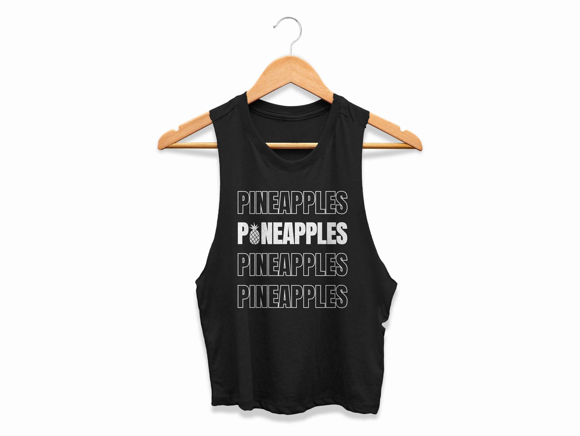 Ananas Damen Cropped Tank Workout Crop Top Coach Belohnung Geschenk von ObsessedMerch