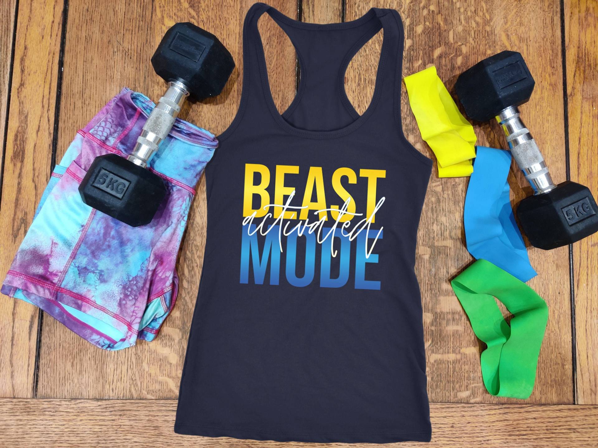 Beast Mode Activated Damen Workout Tank 645 Inspiriertes Shirt Coach Challenger Geschenk von ObsessedMerch