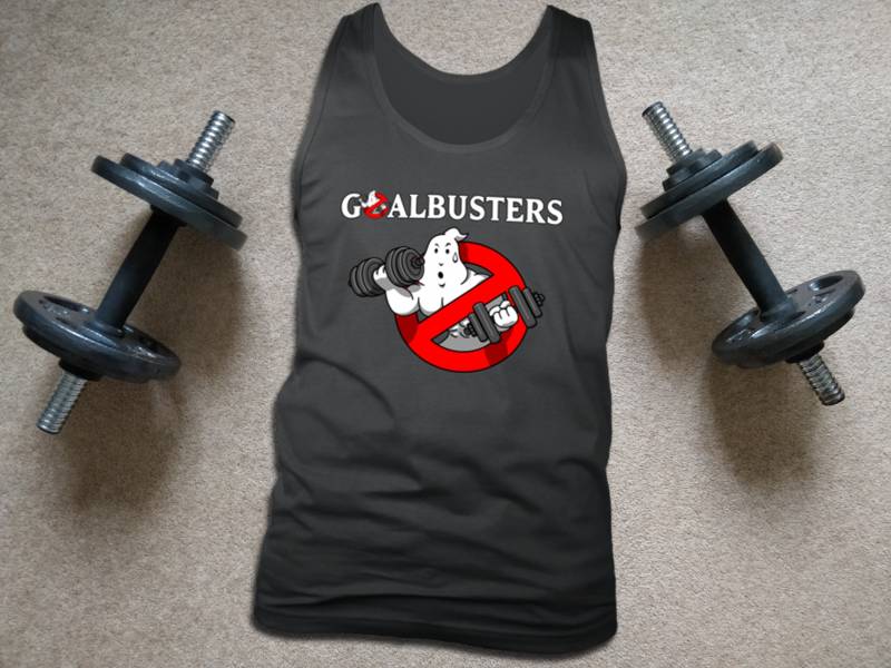 Ghosts Busters Herren Workout Tank "Goalbusters" Gewichtheber Geschenk Training Shirt Power Lifting Gym Top von ObsessedMerch