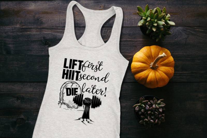 Lift Hiit Die Damen Workout Tank Hemd Gewichte Und Hanteln Fitness Top von ObsessedMerch