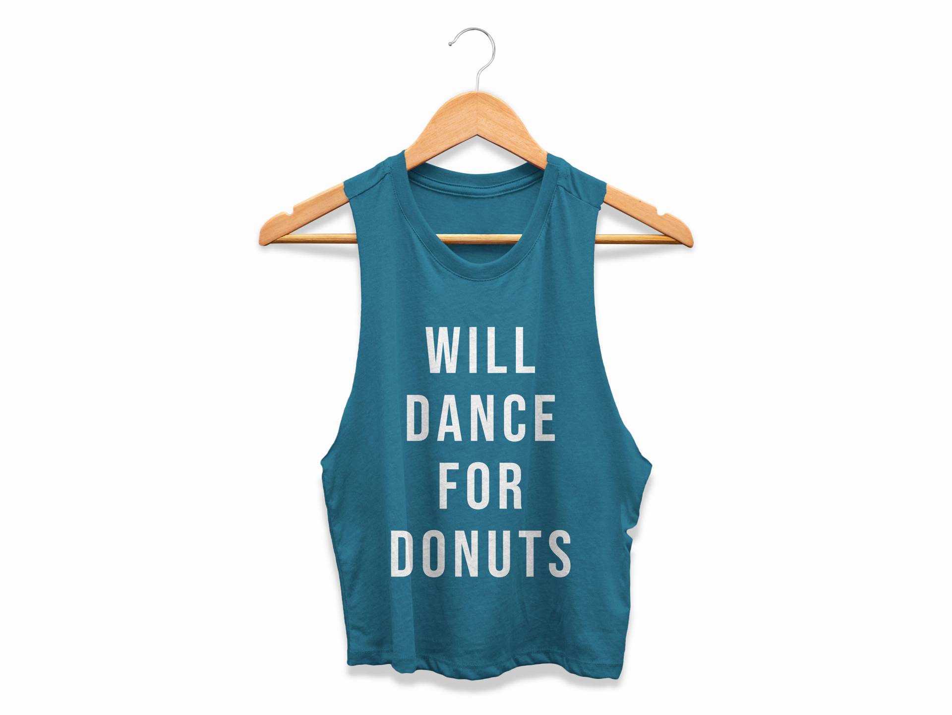 Lustiges Tanz Crop Top Damen Für Donuts Workout Cropped Tank Tanzen Geschenk von ObsessedMerch