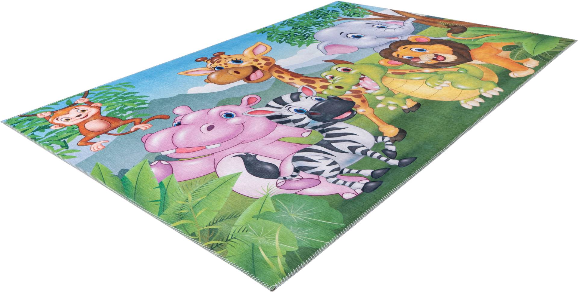 Obsession Kinderteppich "My Torino Kids 239", rechteckig, 5 mm Höhe, Spielteppich, Motiv Tiere, Kinderzimmer Obsession Kinderteppich "My Torino Kids 239", rechteckig, 5 mm Höhe, Spielteppich, Motiv Tiere, Kinderzimmer von Obsession