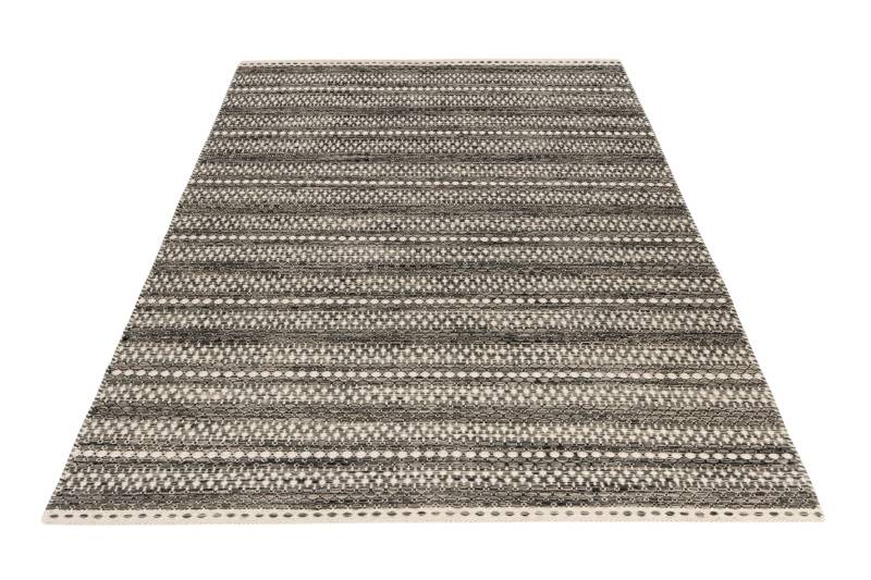 Obsession Wollteppich "My Jaipur 335" rechteckig 9 mm Höhe Handweb Teppich, gestreift, reine Wolle, handgewebt, Schlafzimmer von Obsession