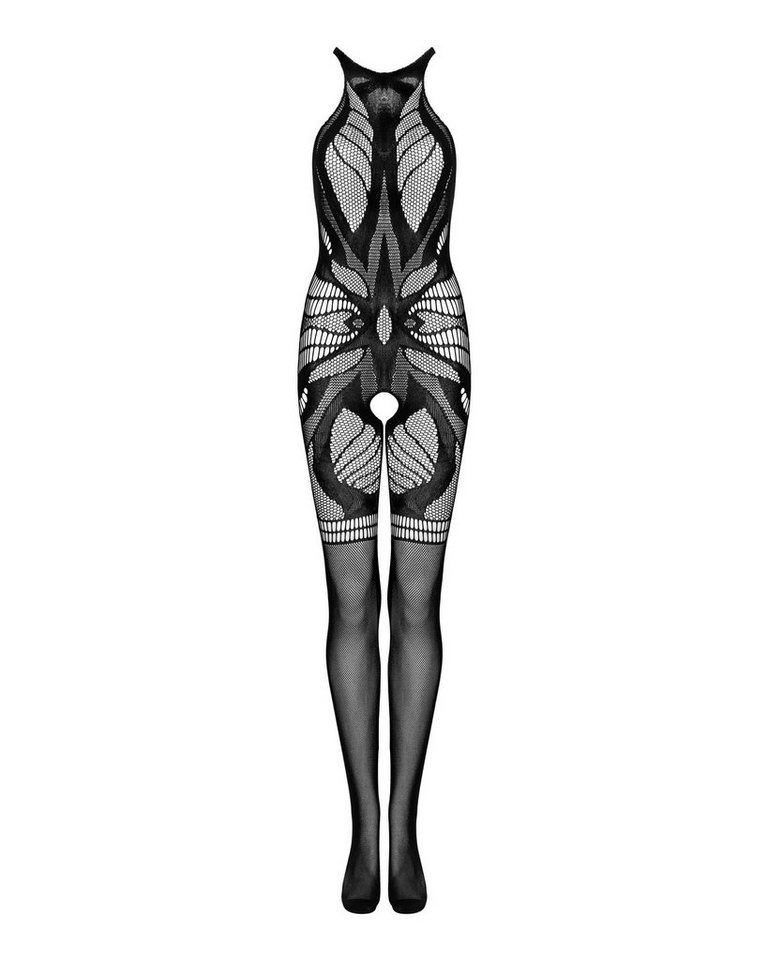 Obsessive Bodystocking Bodystocking schwarz Catsuit ouvert Netz 20 DEN (1 St) von Obsessive