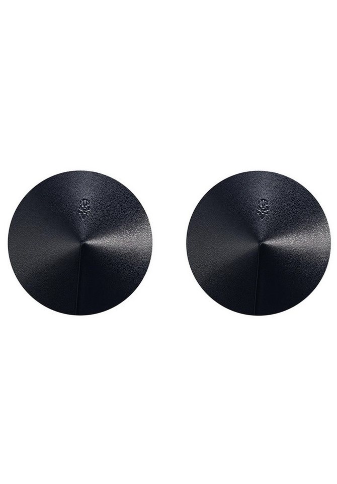 Obsessive Brustwarzenabdeckung Premium Nippel-Pasties aus Echtleder - schwarz (1 Paar), Selbstklebend und wiederverwendbar von Obsessive