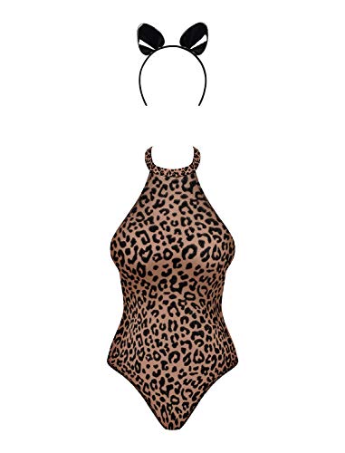 Obsessive Damen Body-Set Leopard M1513 L-XL von Obsessive