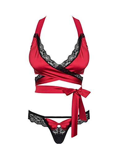 Obsessive Damen Neckholder-Top mit String M1721 S-M von Obsessive