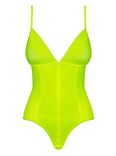 Obsessive Damen Neonia Dessous-Set, Yellow, XL von Obsessive