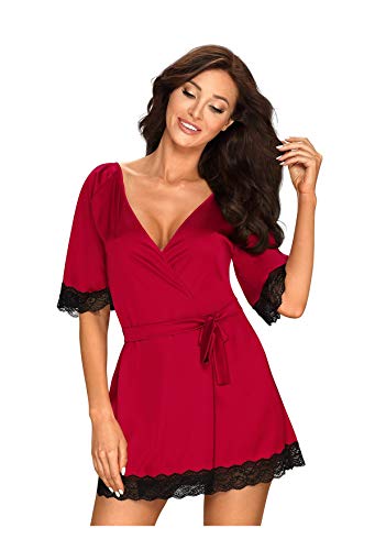 Obsessive Damen Sensuelia Voller Schlupf, Rot, S-M EU von Obsessive