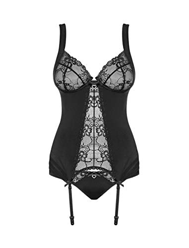 Obsessive Damen Strapscorsage mit Slip M289 L/XL von Obsessive