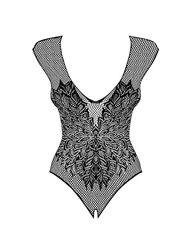 Obsessive Damen Teddy-Body ouvert XL/XXL von Obsessive