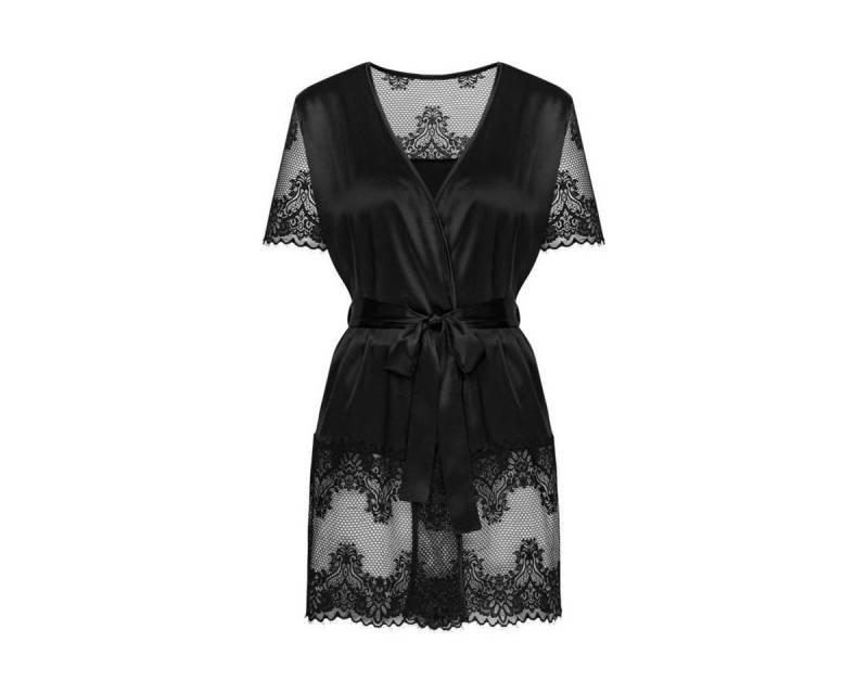 Obsessive Kimono OB Maderris peignoir black - (ML,XSS,XXL) von Obsessive