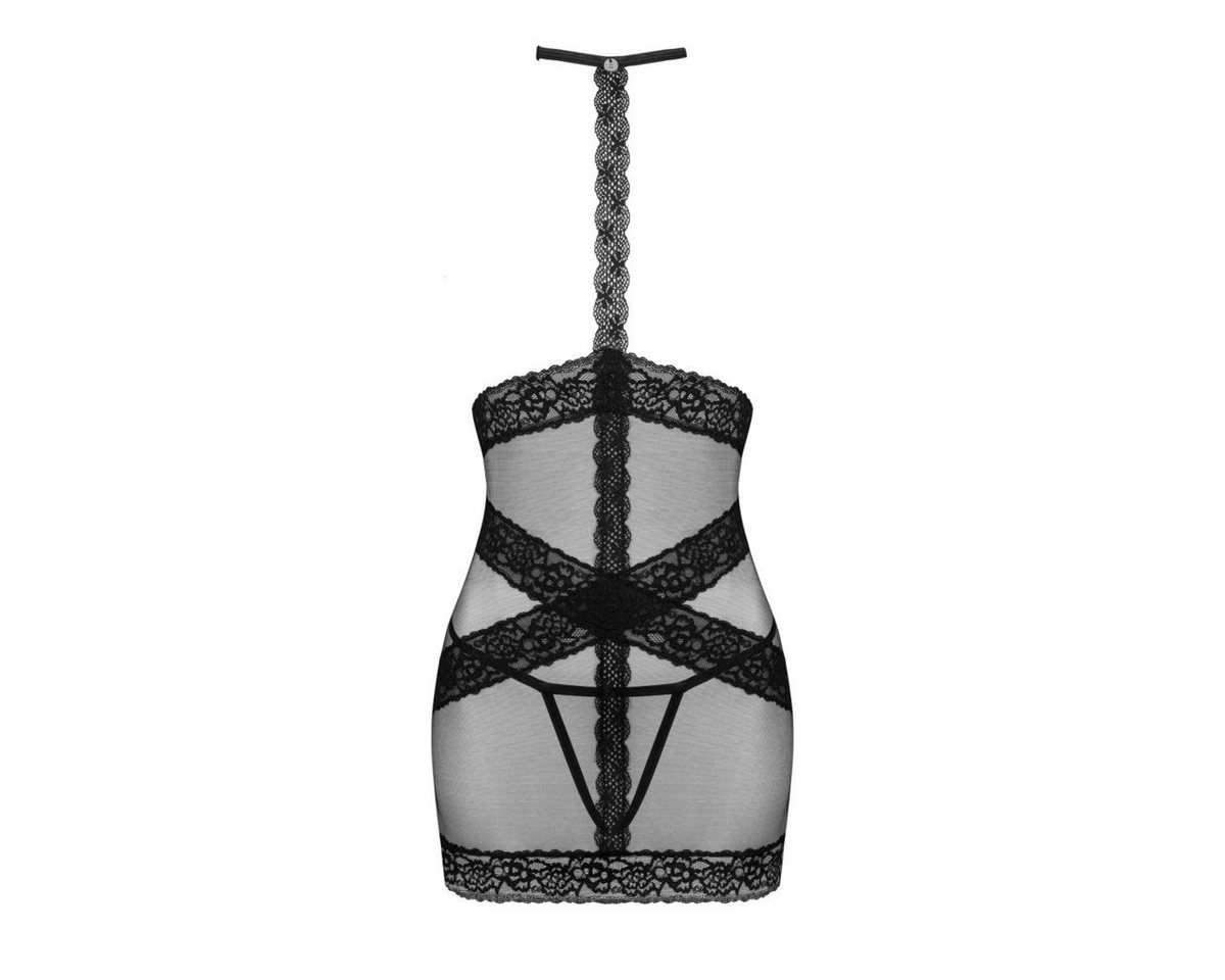 Obsessive Set: Bügel-BH Brustfrei-Hemdchen Lacrisia schwarz mit String (Set) von Obsessive