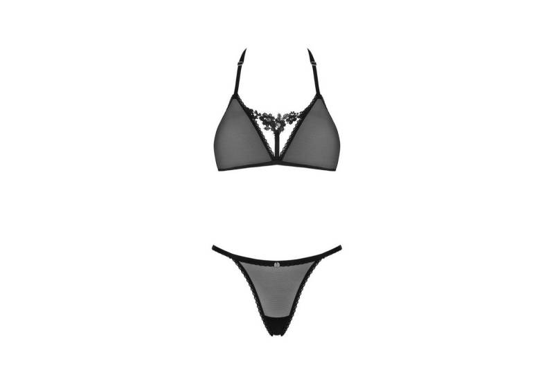 Obsessive Set: Bügelloser BH OB Celia Noir 2pcs set black - (ML,XSS,XXL) von Obsessive