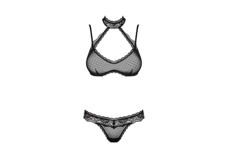 Obsessive Set: Bügelloser BH OB Claudusia 2pcs set black - (L/XL) von Obsessive