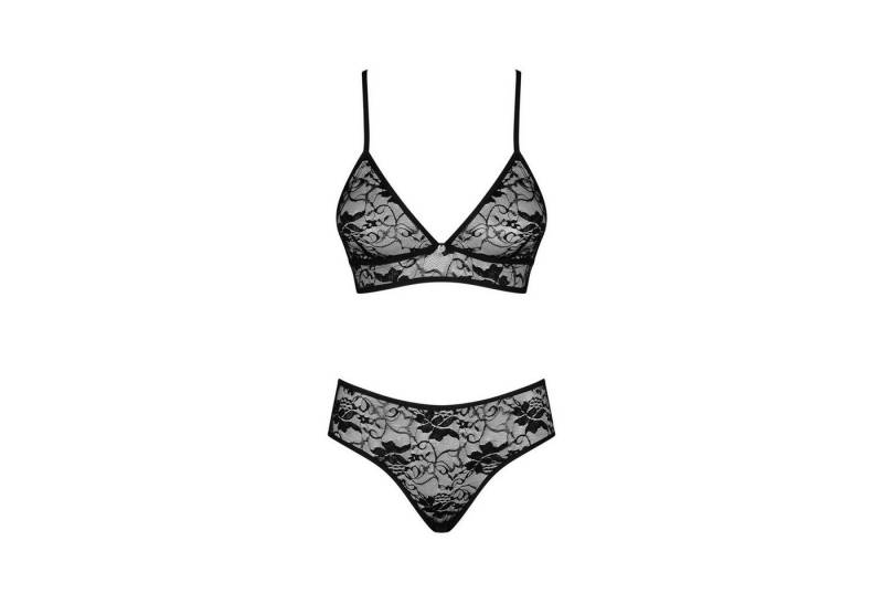 Obsessive Set: Bügelloser BH OB Kokietta 2pcs set black - (L/XL,S/M) von Obsessive