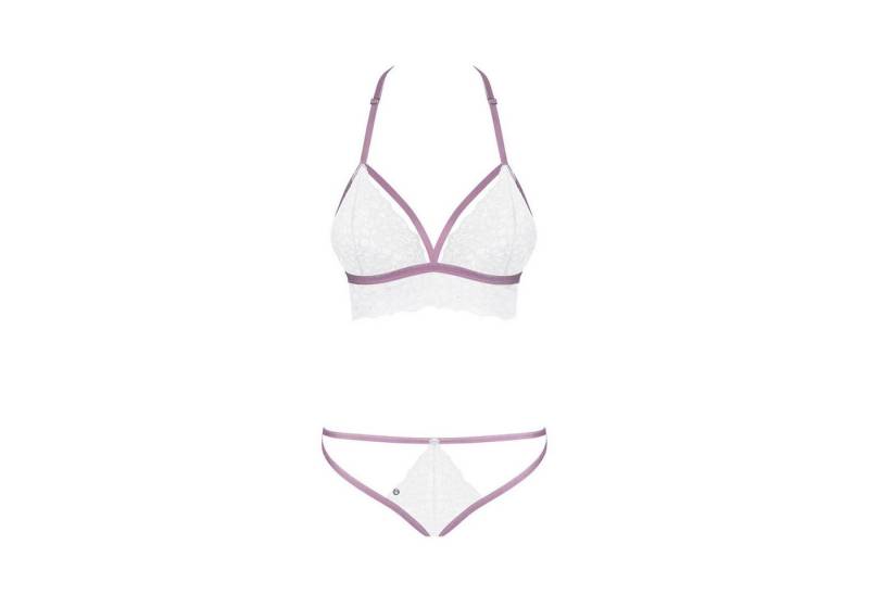 Obsessive Set: Bügelloser BH OB Lilyanne 2pcs set white - (L/XL,S/M) von Obsessive