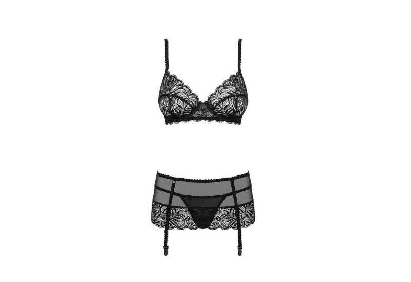 Obsessive Set: Schalen-BH OB Contica 3pcs set black - (L/XL,S/M) von Obsessive
