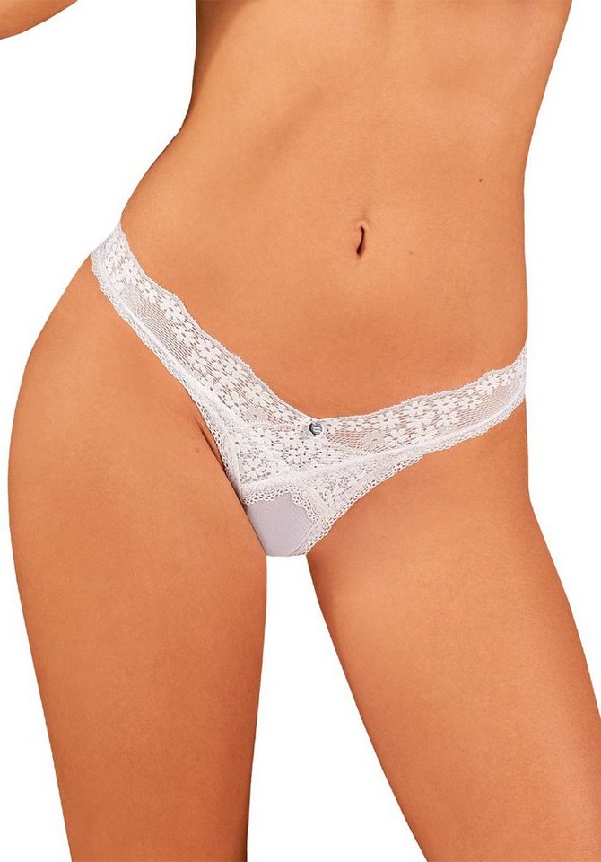 Obsessive String Spitzen-String - weiß (1-St) aus transparenter Spitze von Obsessive