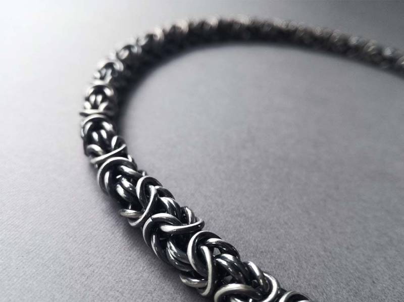 Wikinger Anhänger 925Er Silber Byzantinerkette, Unisex | 7.25 Mm von ObsidianDreamsShop