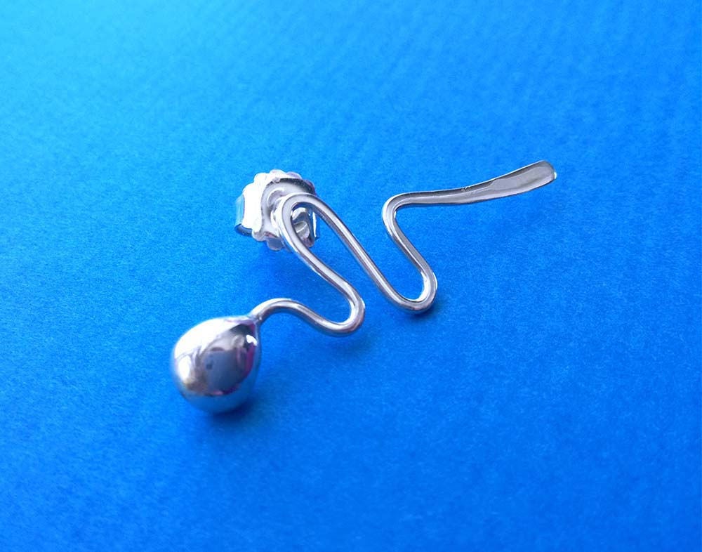 sterling Silber Schlangen Brosche - Jugendstil, Gothic Schmuck von ObsidianDreamsShop