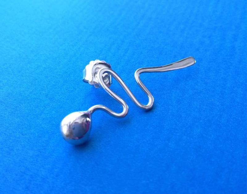 sterling Silber Schlangen Brosche - Jugendstil, Gothic Schmuck von ObsidianDreamsShop