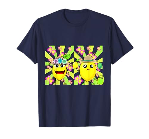 Lustig Obst Zitronen Mädchen Zitrone Retro Obst Kind Teenie T-Shirt von Obst Früchte Frucht
