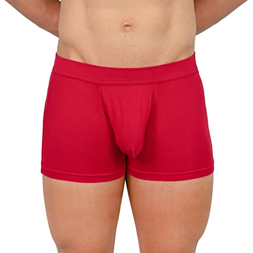 OBVIOUSLY EliteMan Boxershorts, 7,6 cm Bein, Rot/Ausflug, einfarbig (Getaway Solids), XX-Large von Obviously