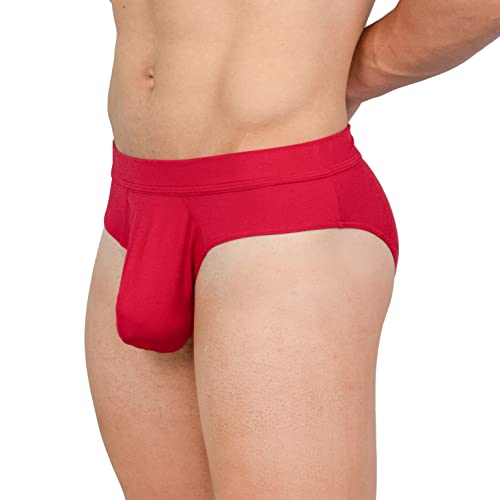 OBVIOUSLY EliteMan – Slip, Rot/Ausflug, einfarbig (Getaway Solids), Medium von Obviously