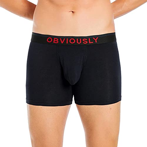 OBVIOUSLY FreeMan Boxershorts, 7,6 cm Bein, Schwarz, Gr??e S von Obviously