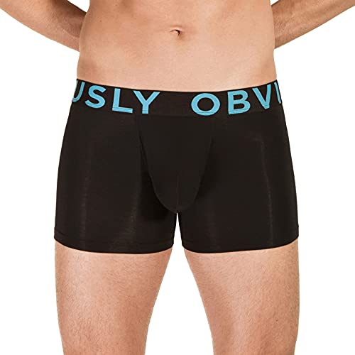 Obviously Black EveryMan AnatoMAX Boxer Brief 3inch Bein - X Groß von Obviously