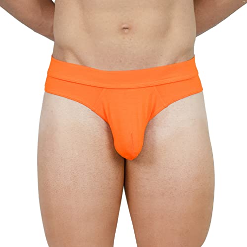 Obviously EliteMan Hipster-Slip, Orange/Abendrot im Zickzackmuster (Sunset Chevron), X-Large von Obviously