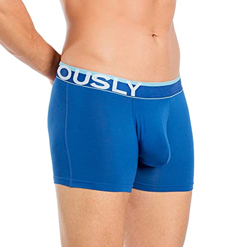 Obviously EveryMan – Boxershorts, 7,6 cm Beinlänge, Blau, Large von Obviously