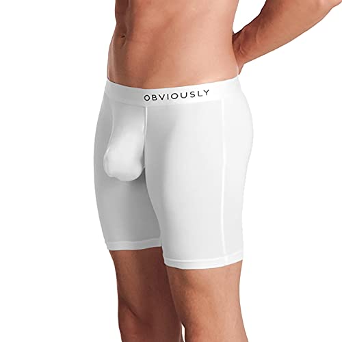 Obviously PrimeMan Boxershorts, 15,2 cm Bein, Weiss/opulenter Garten, X-Large von Obviously