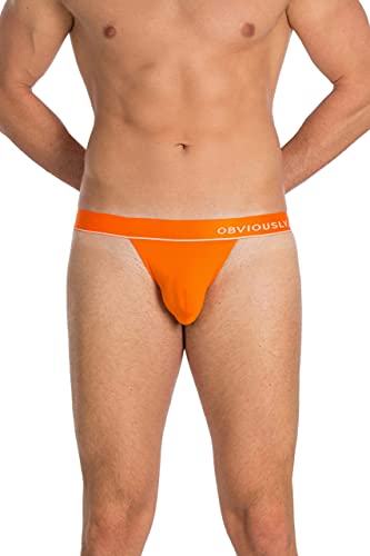 Obviously PrimeMan - Tanga, Orange/Abendrot im Zickzackmuster (Sunset Chevron), Large von Obviously