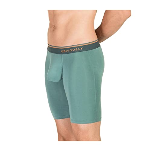 Obviously Teal EveryMan AnatoMAX Boxer Brief 9inch Bein - Mittelgroß von Obviously