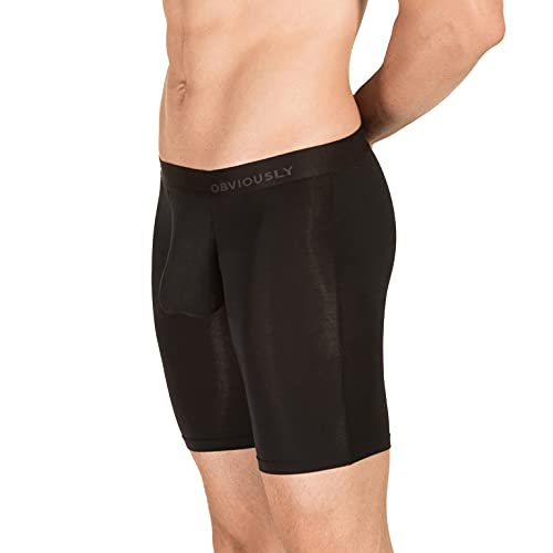 Schwarz PrimeMan AnatoMAX Boxer Brief 9inch Bein - Groß von Obviously von Obviously
