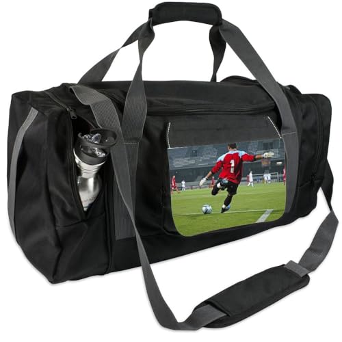 Sporttasche mit eigenem Foto - Fotodruck, Bild auf Dieser praktischen Sporttasche aus schwarzem Textil - Personalisierbare Sporttasche von Ocadeau