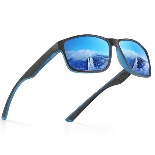 Occhsouo Klassische Herren-Sonnenbrille, polarisiert, Elegantes Blau von Occhsouo