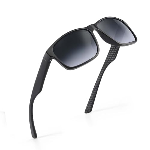 Occhsouo Polarisierte Herren-Sonnenbrille, klassisch, quadratisch, für UV400-Schutz, Veredelter Farbverlauf von Occhsouo