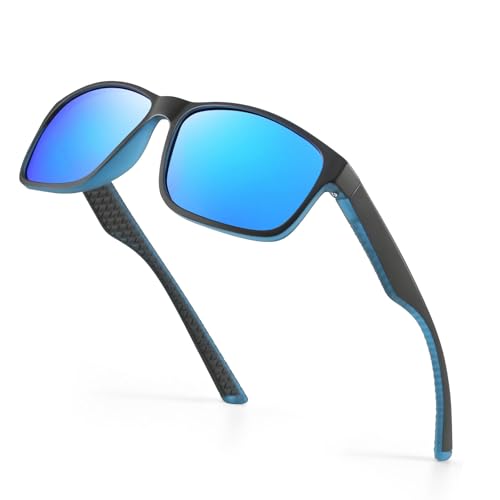 Occhsouo Polarisierte Sonnenbrille, UV400, für Herren, klassisch, quadratisch, für, Blau - Bleu cristal von Occhsouo