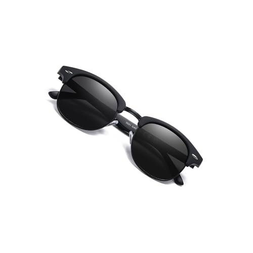 Occhsouo Polarisierte Sonnenbrille – Unisex Erwachsene, hoher UV-Schutz, schickes Design, Crystal Black von Occhsouo