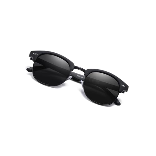 Occhsouo Polarisierte Sonnenbrille – Unisex Erwachsene, hoher UV-Schutz, schickes Design, Deluxe Black von Occhsouo