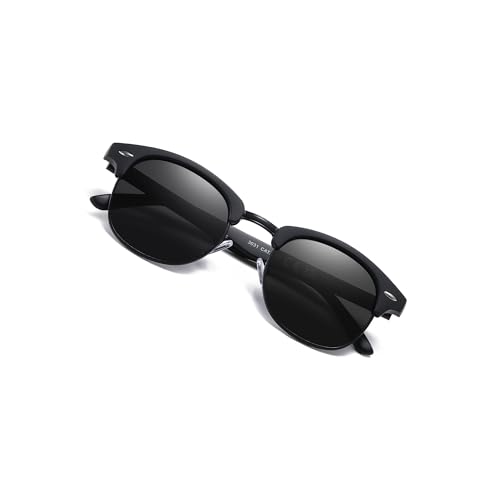 Occhsouo Polarisierte Sonnenbrille – Unisex Erwachsene, hoher UV-Schutz, schickes Design, Panther Black von Occhsouo