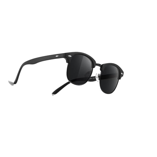 Occhsouo Polarisierte Sonnenbrille für Herren – vollständiger UV-Schutz, modernes Design, Carbonized Black von Occhsouo