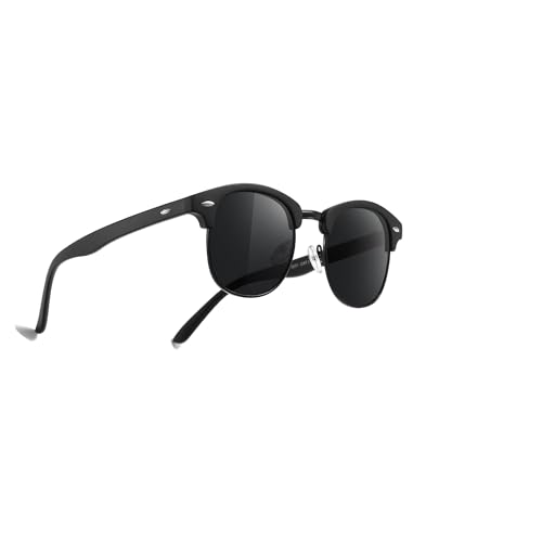 Occhsouo Polarisierte Sonnenbrille für Herren – vollständiger UV-Schutz, modernes Design, Dusk Black von Occhsouo